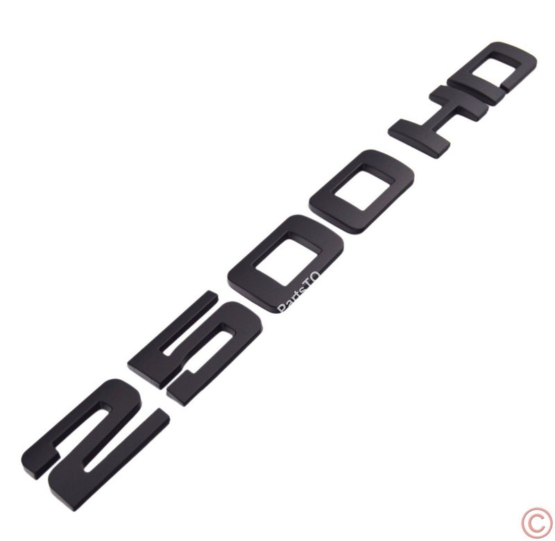 PartsTo 2X PartsTo 2500HD Emblem Badge for Silverado Sierra - Image 2